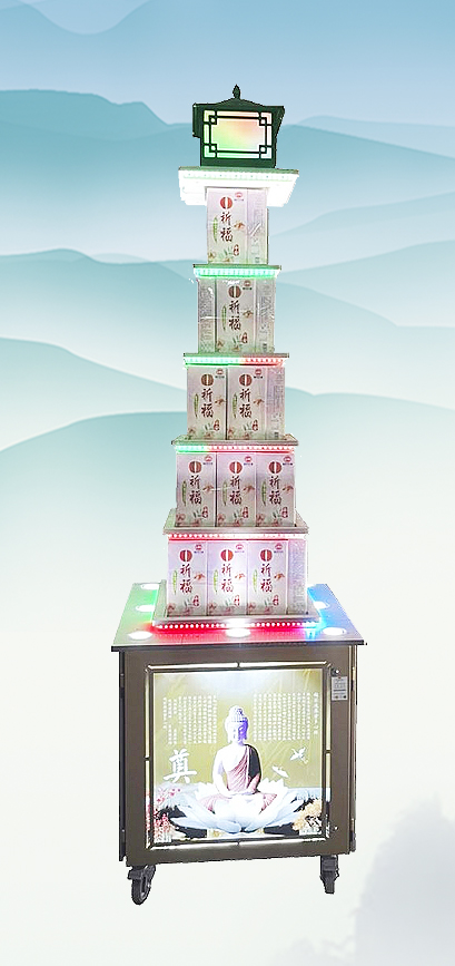 5層七彩LED罐頭山